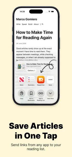 ReaderFlow: Read Later screenshot 1