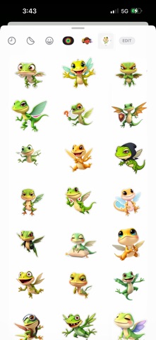 Flying Lizard Stickers screenshot