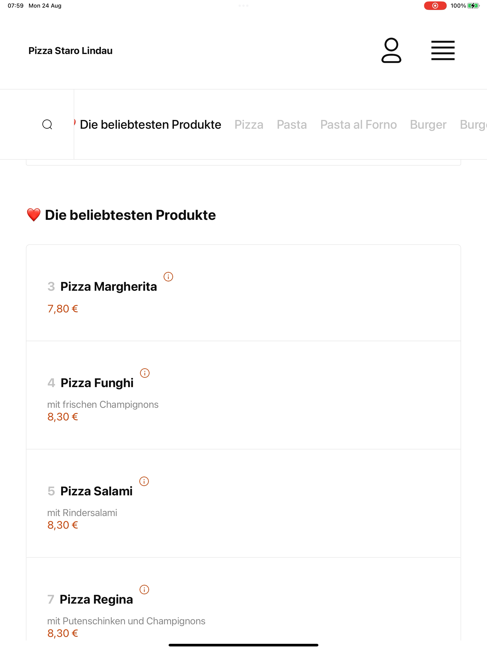 Pizza Staro Lindau screenshot 14
