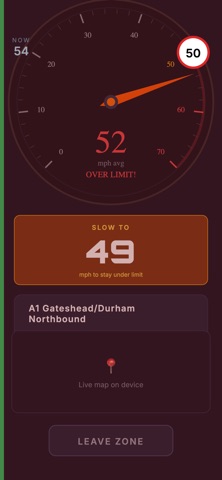 AvgSpeed Camera Zone Tracker Screenshot 2 of 4