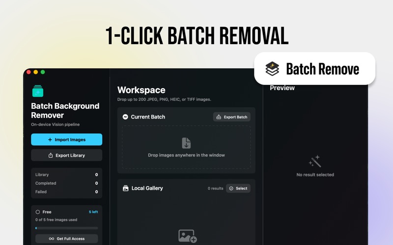 Batch Offline Bg Remover iPhone screenshot