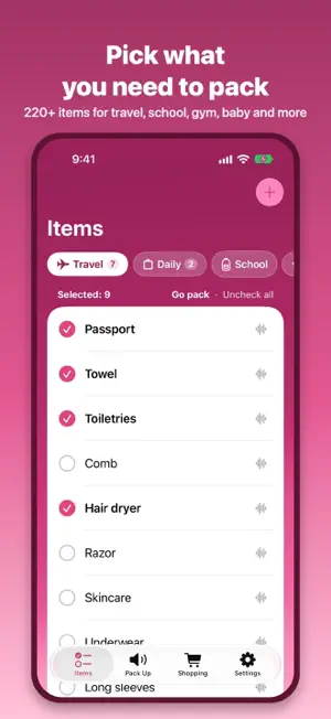 Pack Check: Voice Checklist screenshot 1