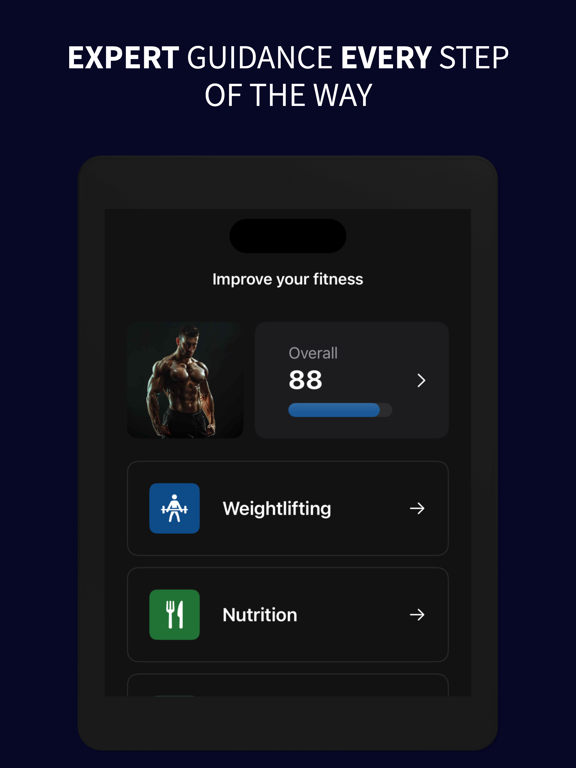 Gym AI: Fitness Workouts iPad screenshot 5 - Health & Fitness app