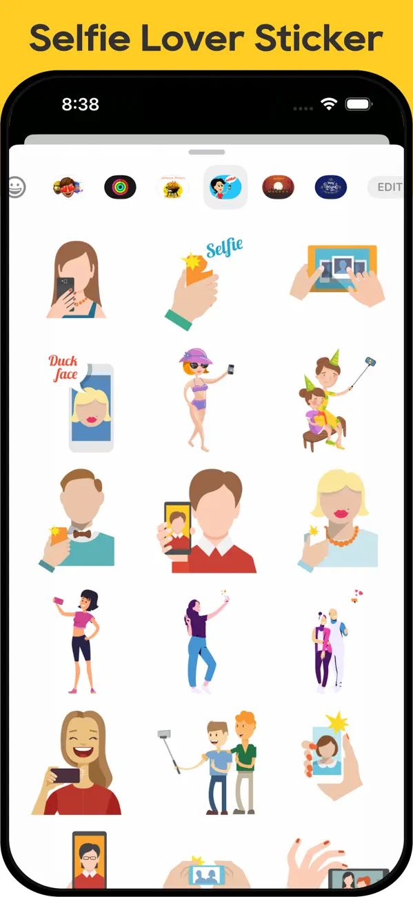 Screenshot #3 pour Selfie Lover Stickers