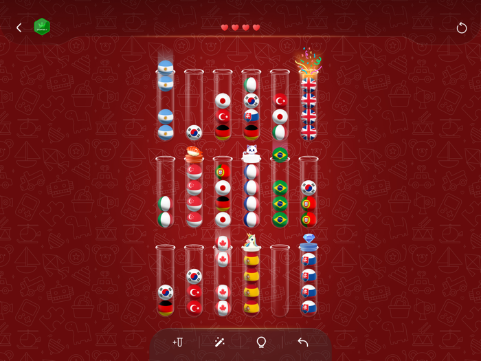 Ball sorting challenge