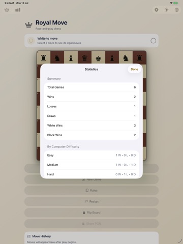 Royal Move iPad screenshot