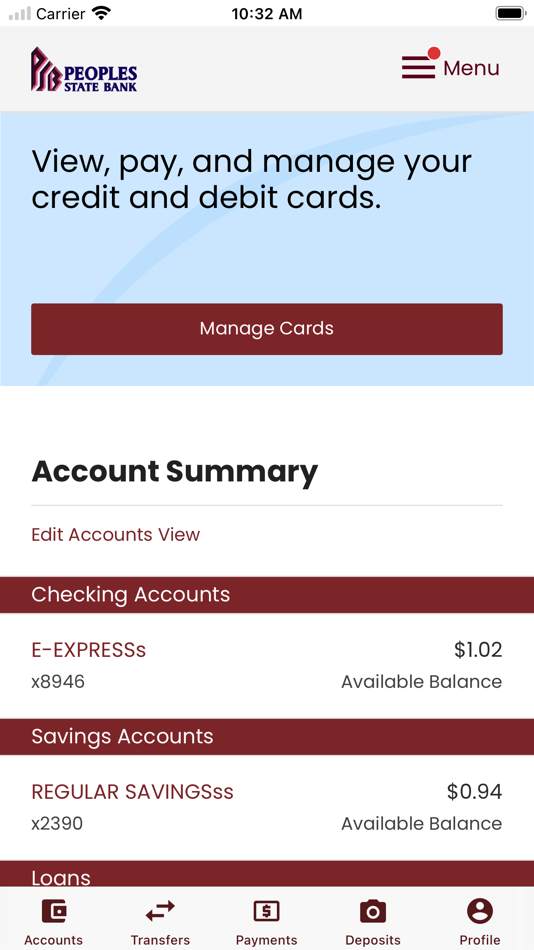 #3. PSB Plainview Mobile (iOS) 由: Peoples State Bank of Plainview