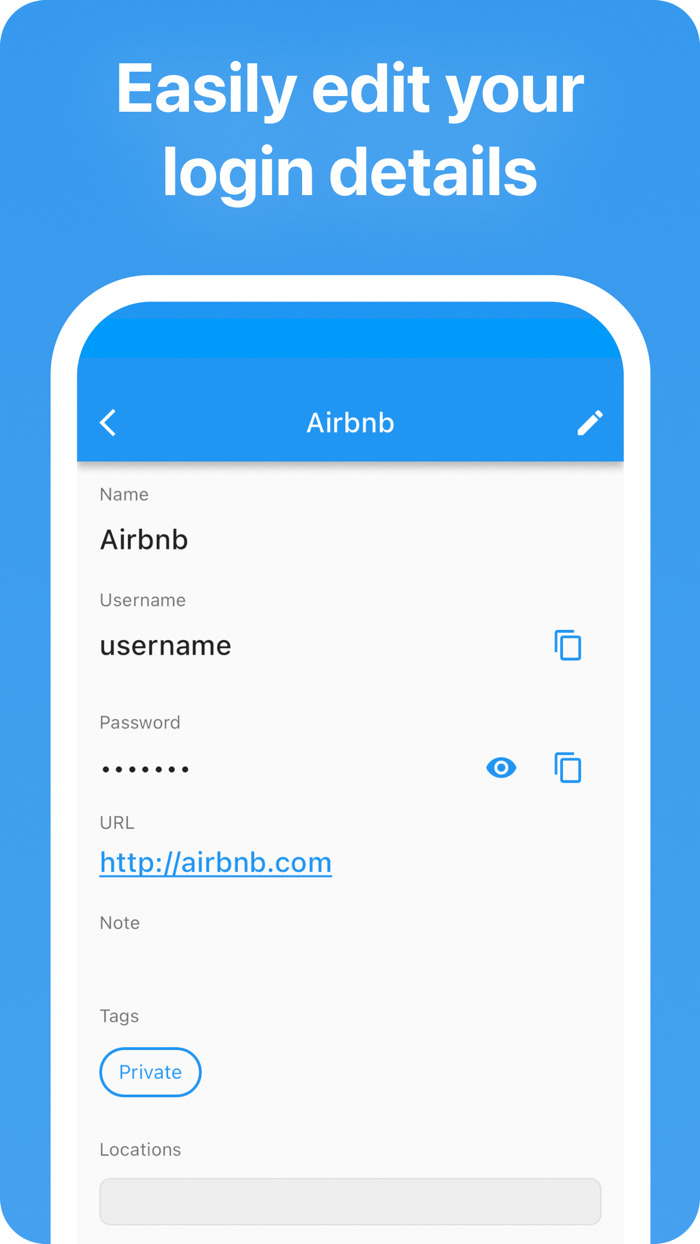 PCRYPT Password Manager App