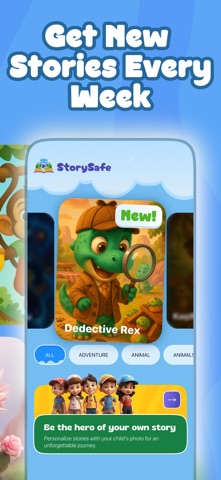 SafeStory: Calm Kid Stories iPhone screenshot