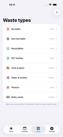 Gomi Calendar: Trash Day iPhone screenshot