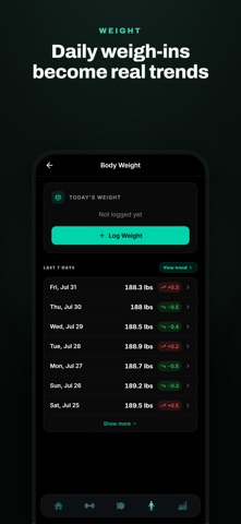 Tetsu: AI Gym & Diet Coach iPhone screenshot