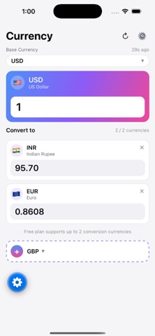 Currency Converter Pocket screenshot