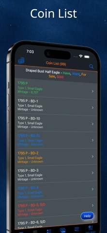 Draped Bust Half Eagle iPhone screenshot