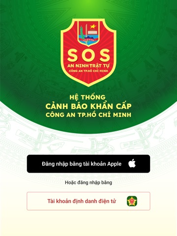 SOS An ninh trật tự CATP HCM iPad screenshot 1