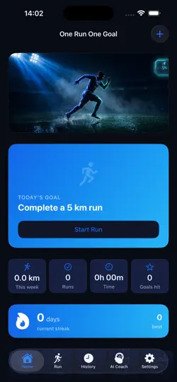 Screenshot von One Run One Goal auf dem iPhone 1