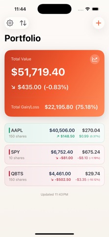 Ledger - The Portfolio Tracker Screenshot 1 of 2