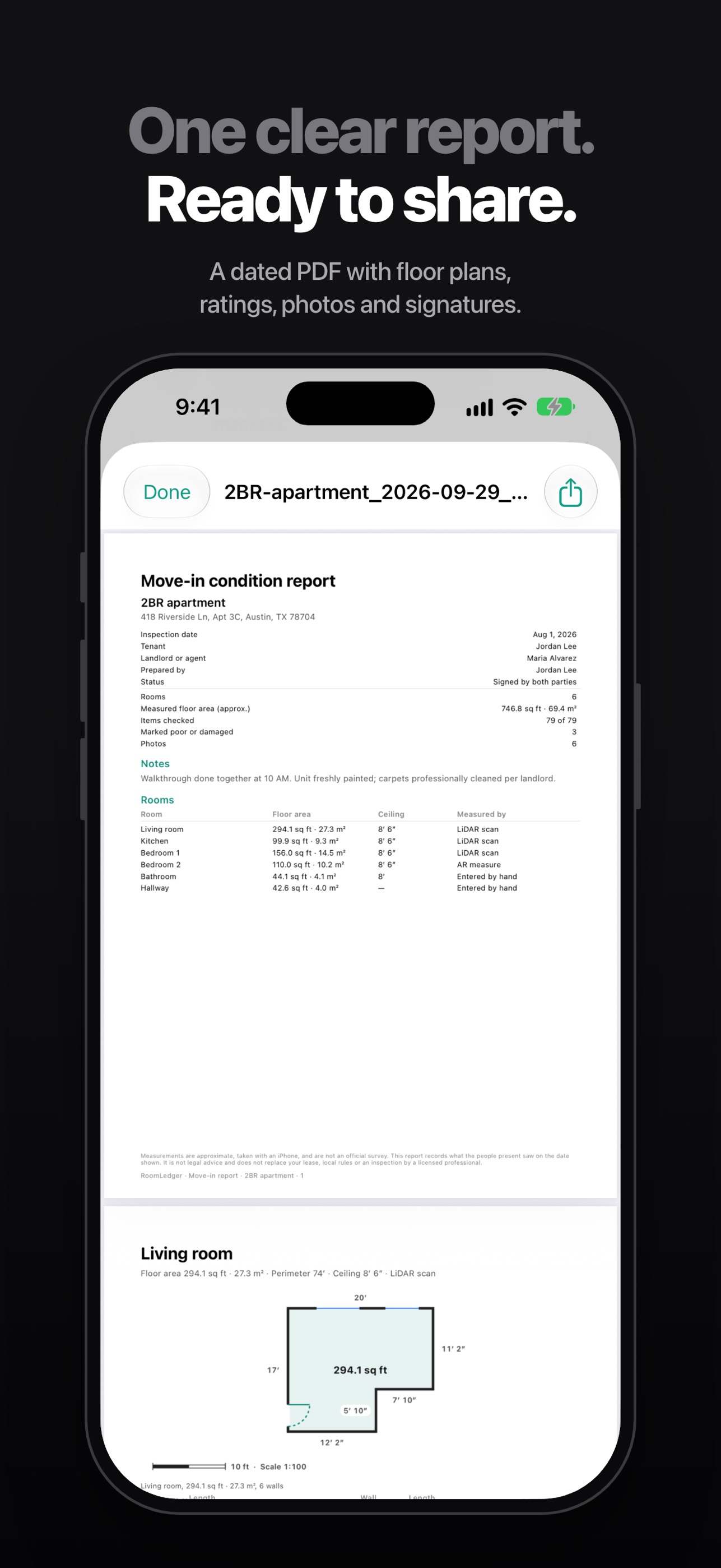 Screenshot 5 of RoomLedger: Move-In Inspection