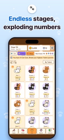 Cat Genetics Lab: Idle Pet RPG screenshot 8