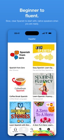 Learn Spanish with Podcasts iPhone screenshot