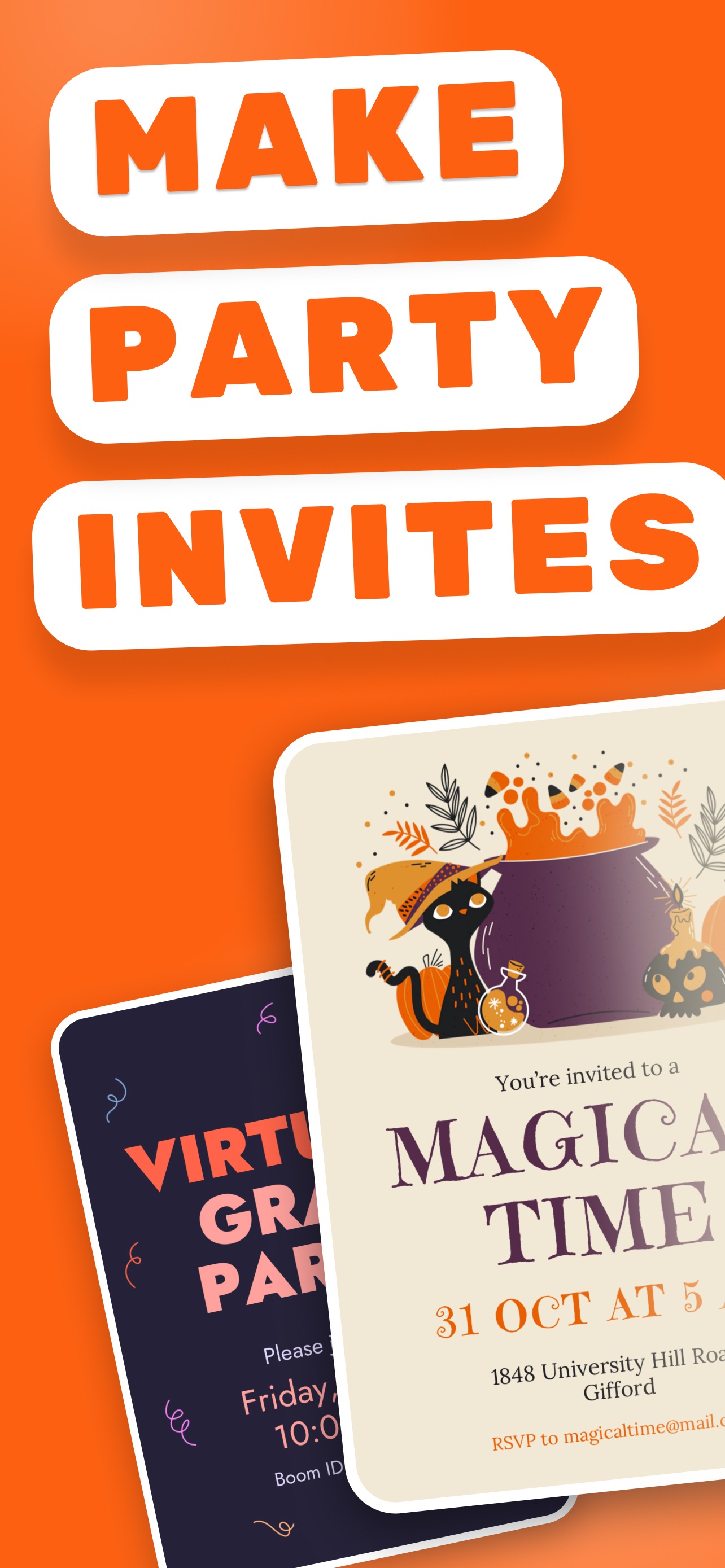 Screenshot 1 of Party Invite Maker - partifun