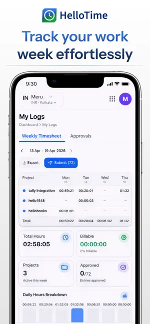 Hello Time - Time Tracker screenshot 3