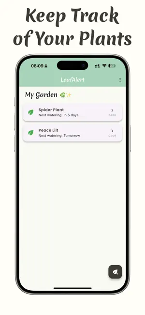 Plant Care Reminder -LeafAlert screenshot 2