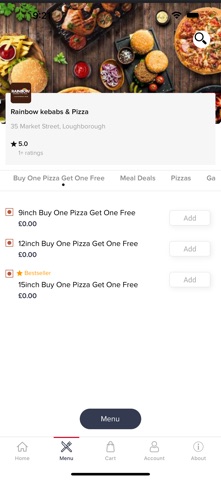 Rainbow kebabs & Pizza screenshot
