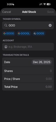 Stock Inventory screenshot