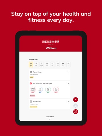 Lions Lair Pro Gym iPad screenshot