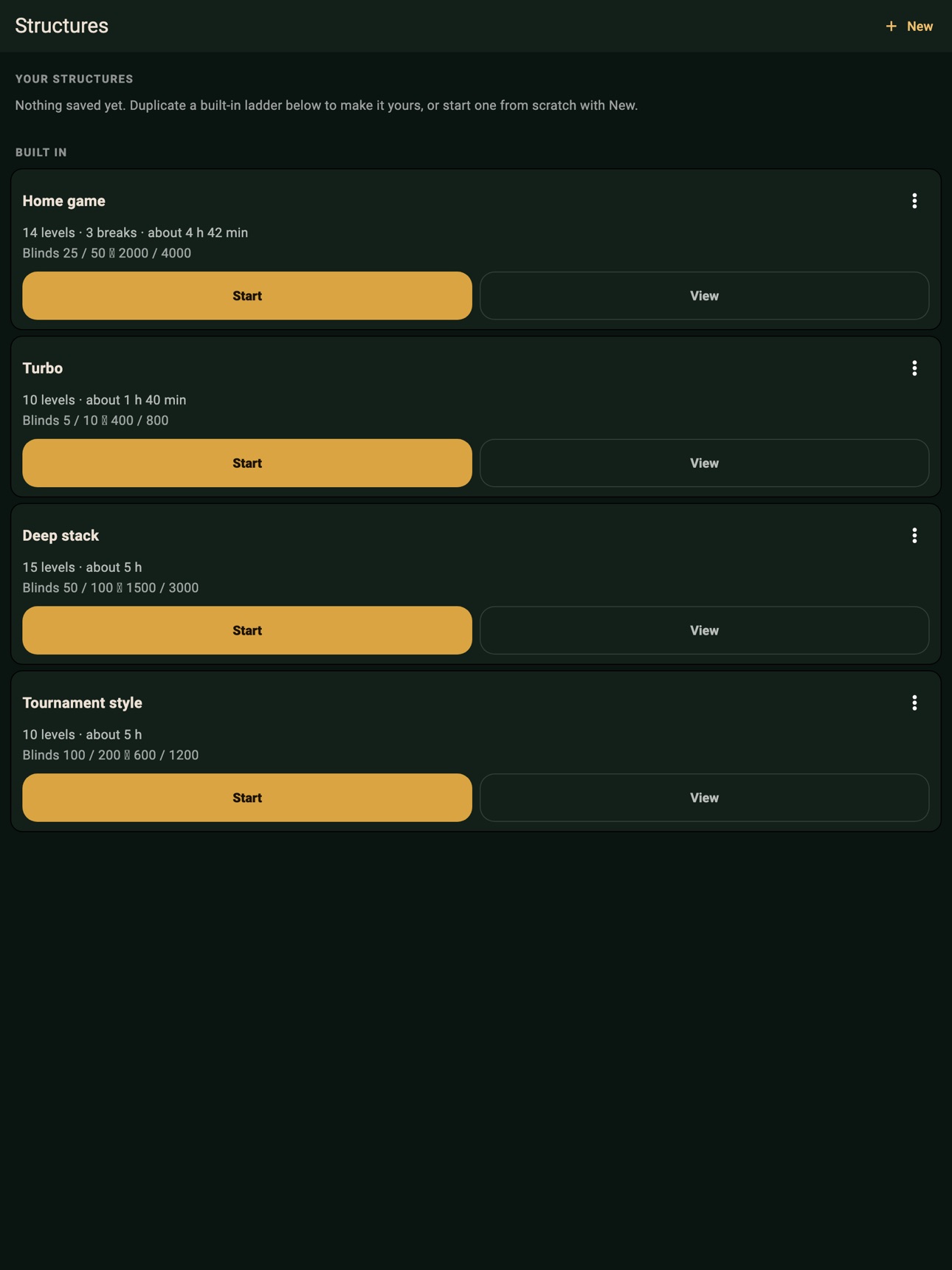 Screenshot 6 of Poker Timer: Blinds & Holdem