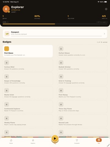 Baobab: Africa Trivia Quiz iPad screenshot