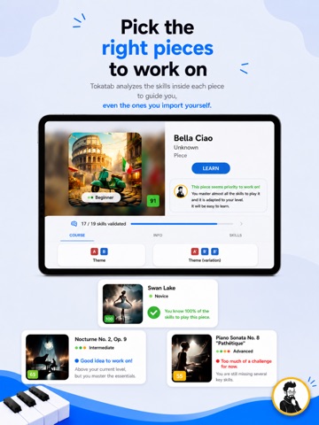 Tokatab - Learn Piano iPad screenshot