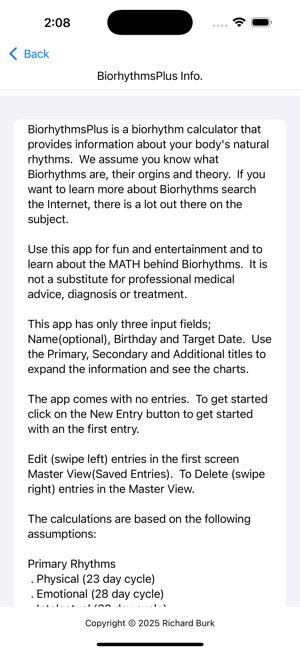 BiorhythmsPlus on the App Store