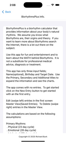 BiorhythmsPlus screenshot