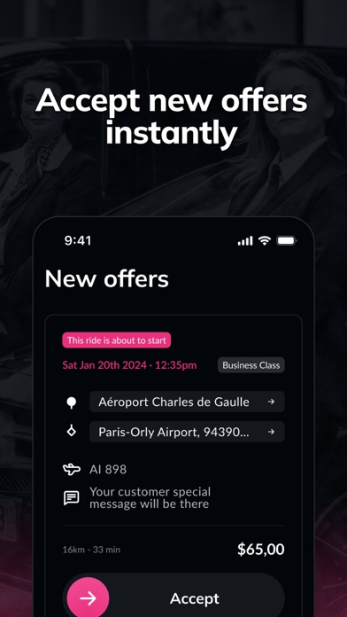 Screenshot 2 of CSD Chauffeur App