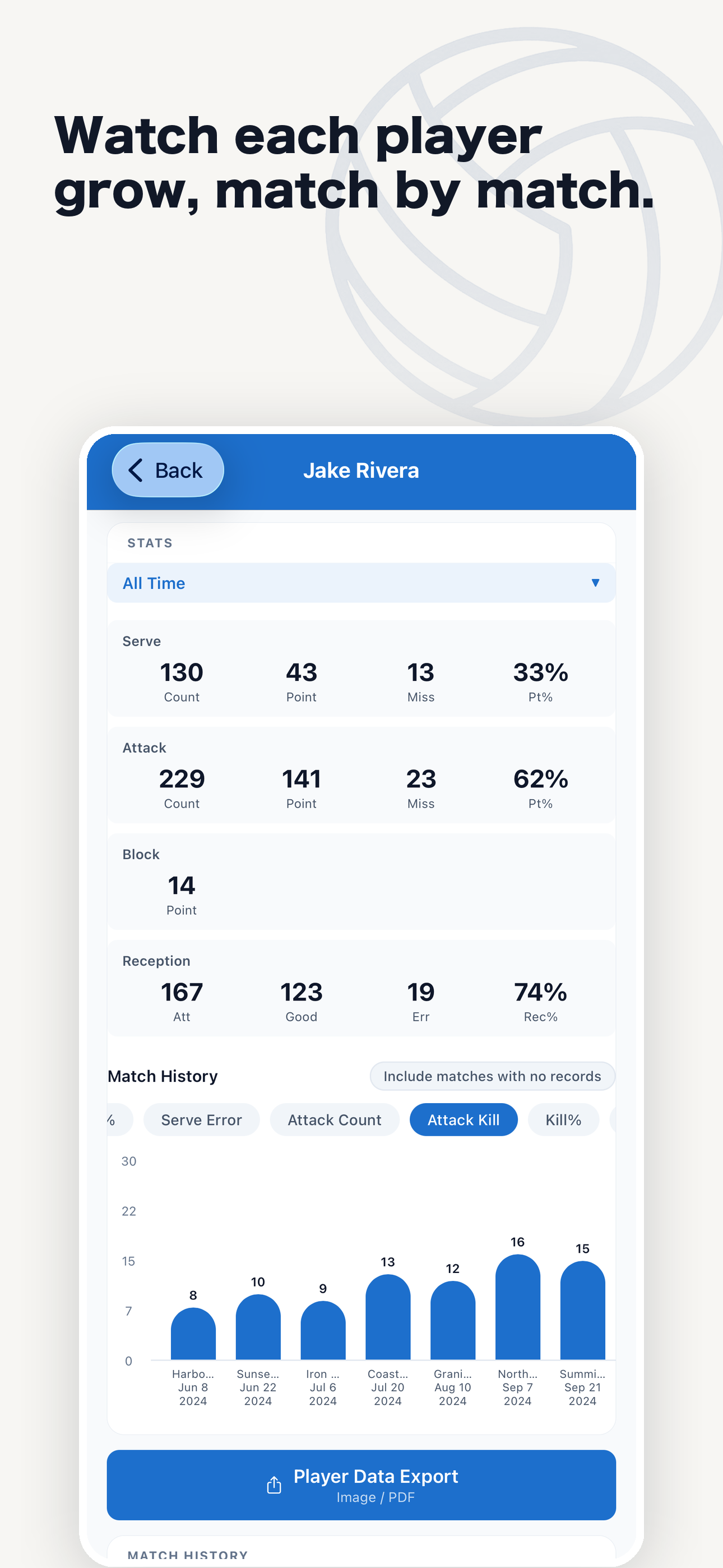 Vollog - Volleyball Stats screenshot 4