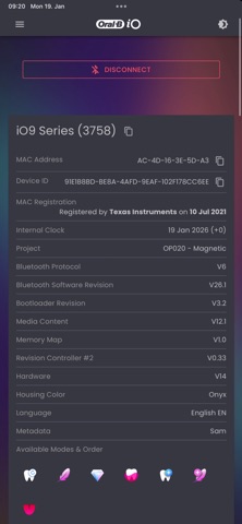 Oral-B Cosmos iPhone screenshot
