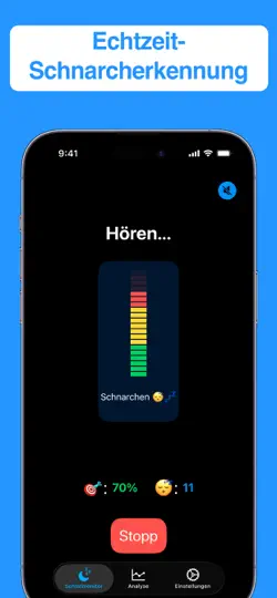 Screenshot von Schnarchalarm auf dem iPhone 1