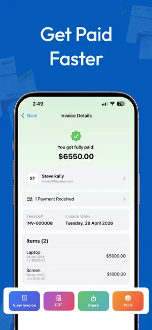 BillFlow – Easy Receipt Maker screenshot 3