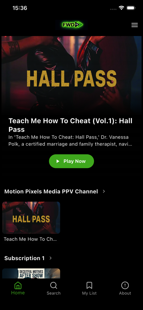 FWD TV screenshot 1