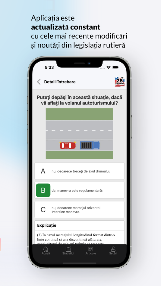 #5. Chestionare Auto - 26puncte.ro (iOS) De: Digital Wave SRL