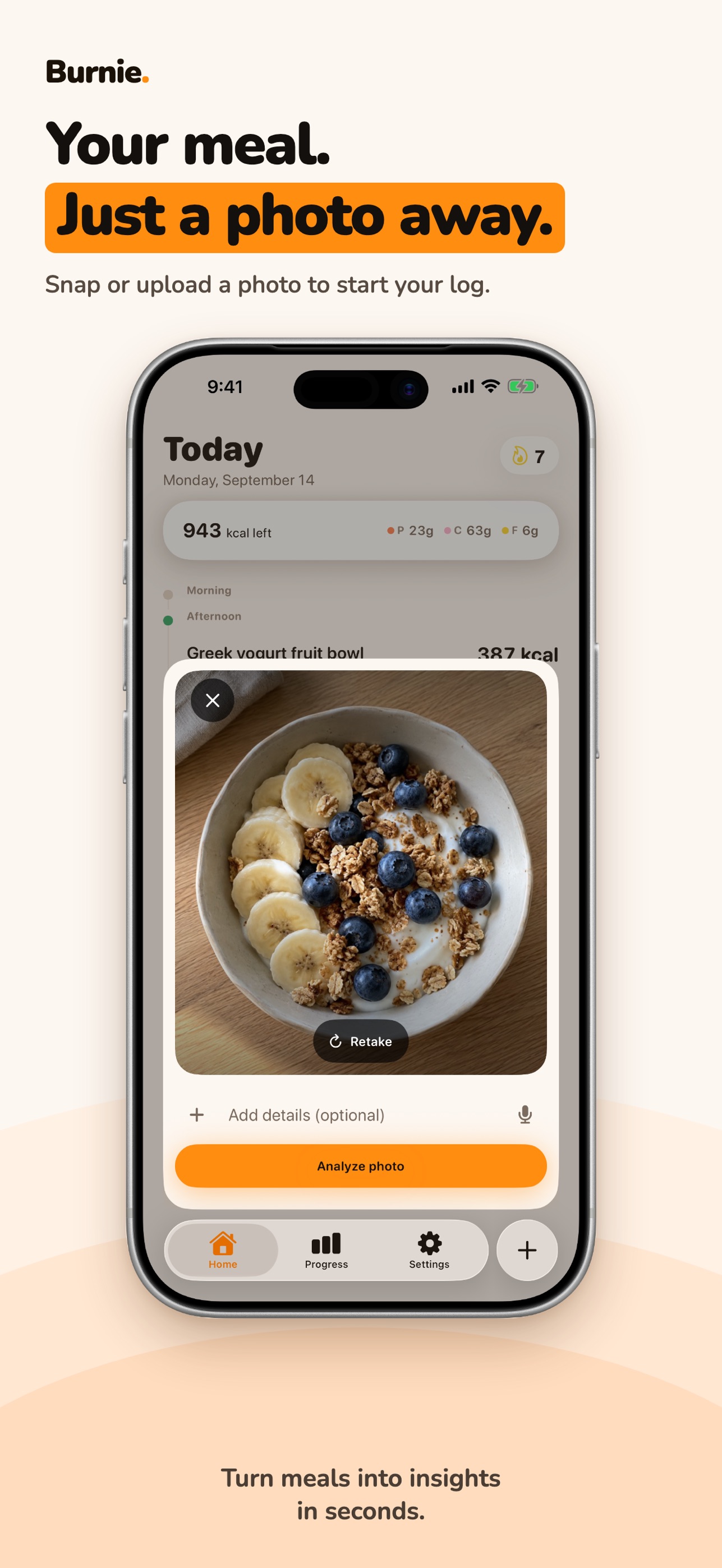 Screenshot 3 of Burnie: AI Calorie Tracker