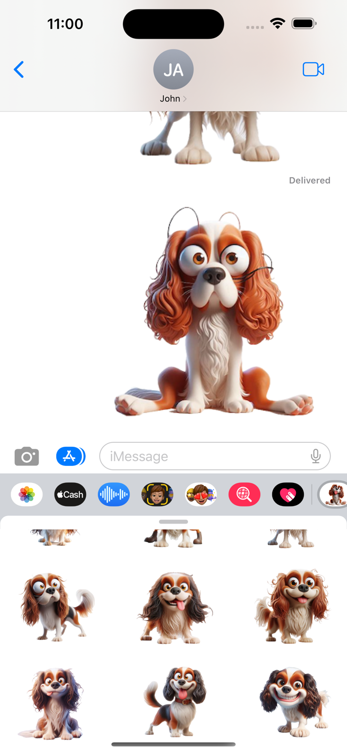 Goofy King Charles Spaniel