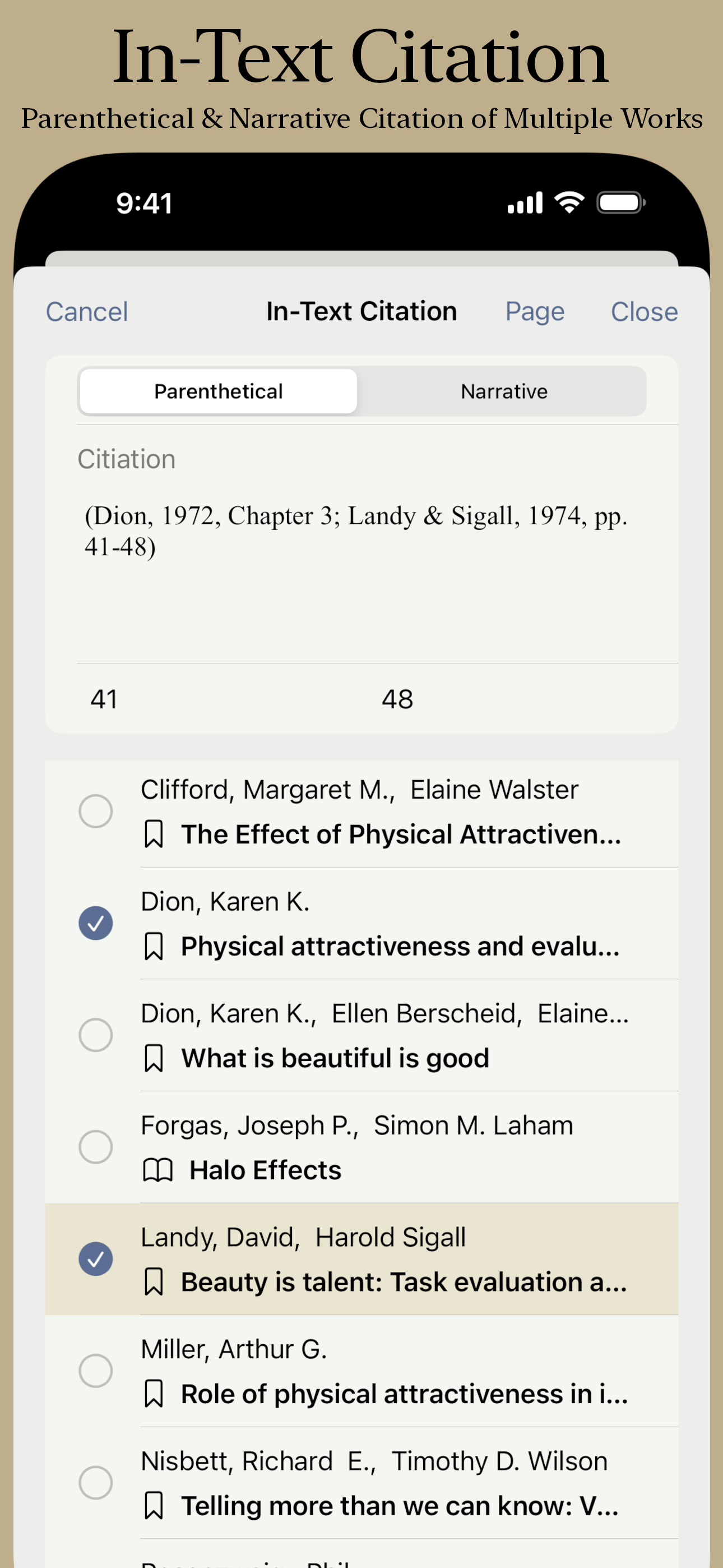 Citer: Paper Format & Citation
