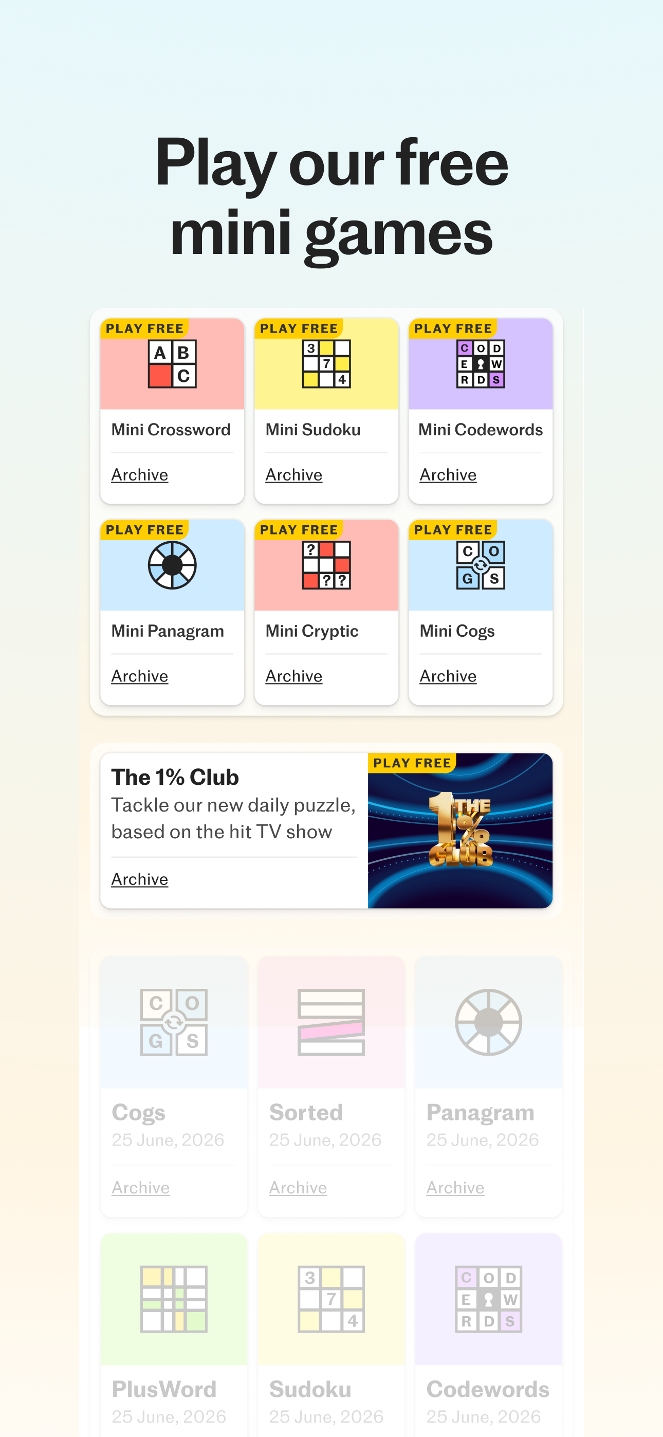 Telegraph Puzzles: Word Games