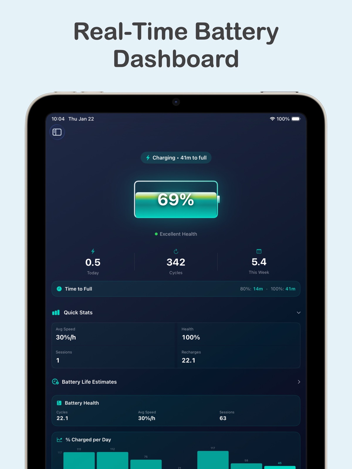 Battery Health Pro ipad screenshot 1