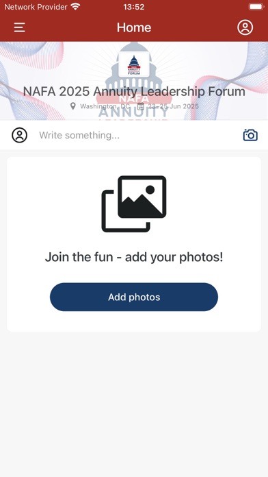 NAFA Events Screenshot