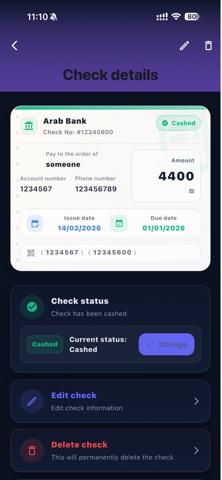H1 CheckBook screenshot