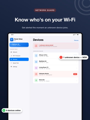 Router Setup Page Pro iPad screenshot