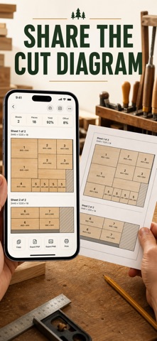 木工切割优化 下料排料图 开料清单计算器 screenshot
